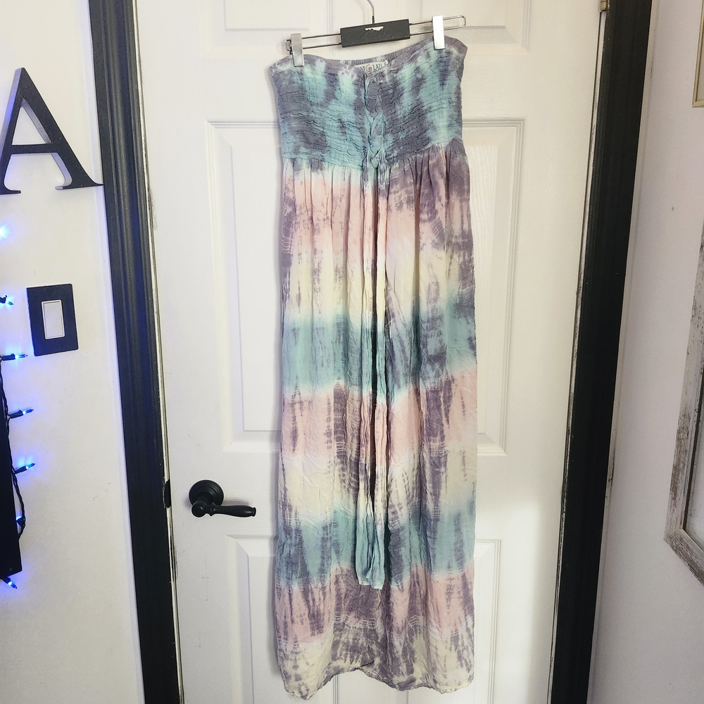 Lani Pastel Tie-Dye A-Line Skirt